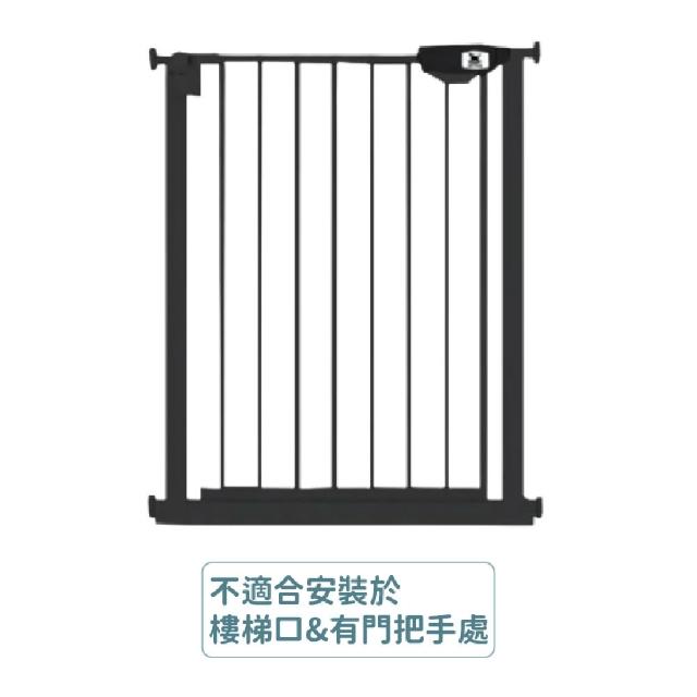 【KIDS PARK】獨家訂製高100公分適用寬75-84cm安全門欄(雙向自動回彈/寵物門欄/狗圍欄/樓梯口門欄)