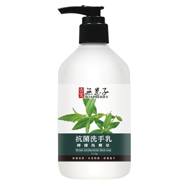 【古寶無患子】3入任選抗菌洗手乳310g(檸檬馬鞭草/茶樹精油)
