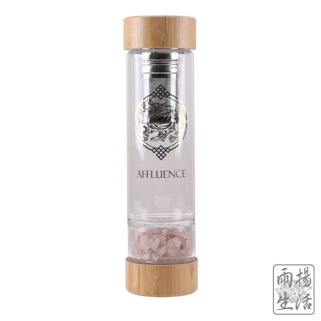 【雨揚】五行水晶旺運玻璃水瓶 500ml 附杯套(隨行杯/冷水瓶)