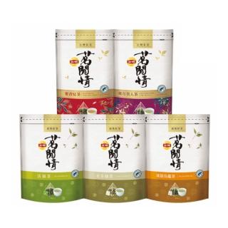 【立頓】茗閒情台灣茶茶包共9袋 口味任選(茶包 茶葉 綠茶包 紅茶包 烏龍茶包)