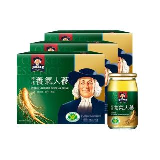 【QUAKER 桂格】養氣人蔘滋補液60ml×30入×3盒(共90入 箱購/謝震武代言)