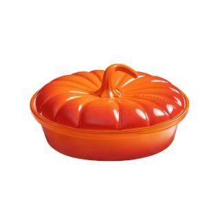 10618447 OL 【Le Creuset】瓷器萬聖節 南瓜造型派盤(火焰橘)