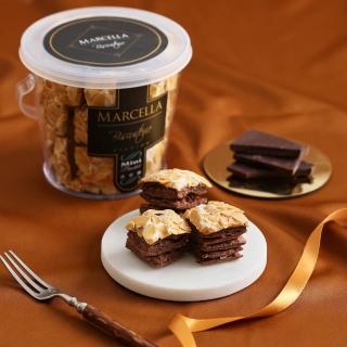 Marcella瑪莎拉手工餅舖｜巧克力杏仁千層秒殺酥 獨享桶110G(千層酥、一口酥、一口千層酥、秒殺酥)