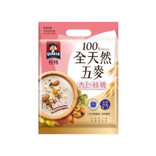 【QUAKER 桂格】全天然五麥口味任選3袋