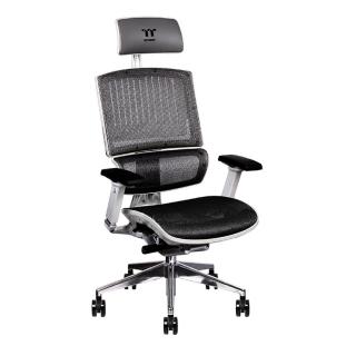 【Thermaltake 曜越】CyberChair E500 雪白版 人體工學椅(GGC-EG5-BWLFDM-01)