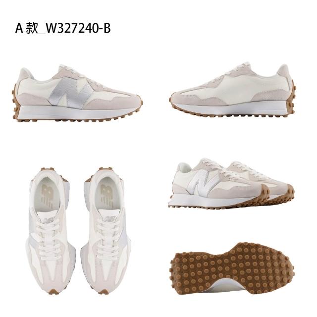 【NEW BALANCE】NB 327 復古運動鞋 休閒鞋 男鞋 女鞋 白 灰 銀 多色(W327240-B&WS327KA-B)