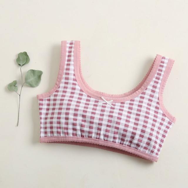 【chiao!Babe 俏寶貝】1件組 韓版純棉背心學生內衣(130-150cm/無鋼圈/學生/兒童/少女)