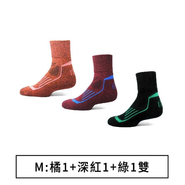 【PULO】3雙組 暖纖淨高機能長筒羊毛登山襪(除臭襪/適登百岳/毛巾底運動襪/襪子/防磨抗磨/長襪/無痕襪)