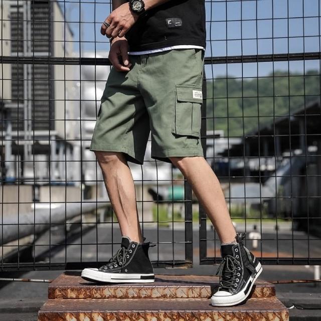 【JP服飾】M-8XL大尺碼工作短褲男 素色工裝短褲 男生短褲 美式短褲(工裝短褲 男生短褲 9022)