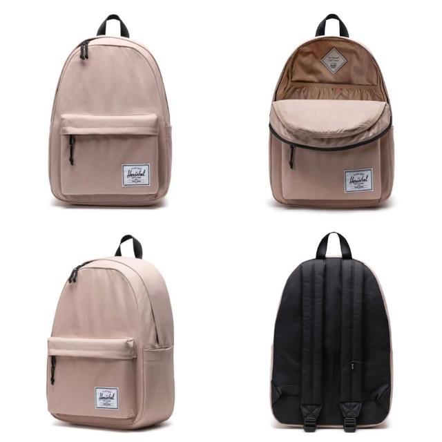 【Herschel】Classic XL 特大 黑色 全黑 帆布 防潑水 尼龍內裡 可放水壺 大容量 書包 男女