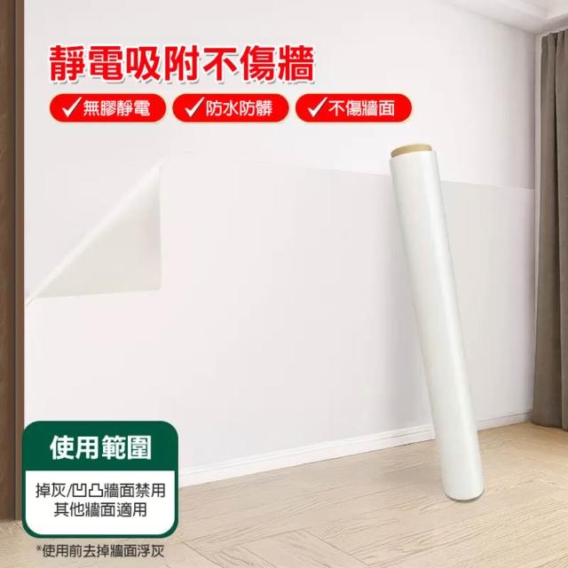 【FioJa 費歐家】多樣式牆面保護膜 任選 靜電款 自黏款 廚房壁貼(防油污貼 防水  防髒透明貼)
