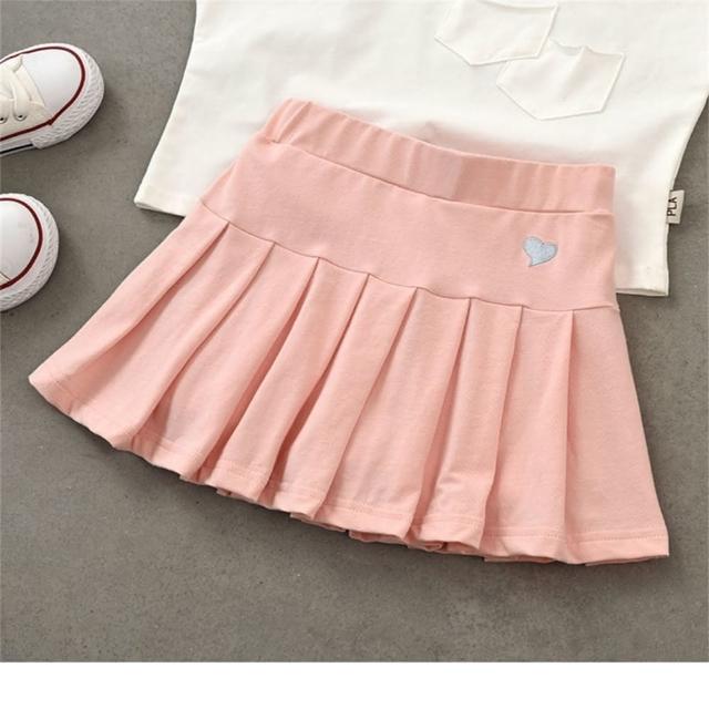 【安朵童舖】現貨韓版兒童女童夏季百搭皺褶裙褲女寶安全褲半身裙休閒短裙褲(026)