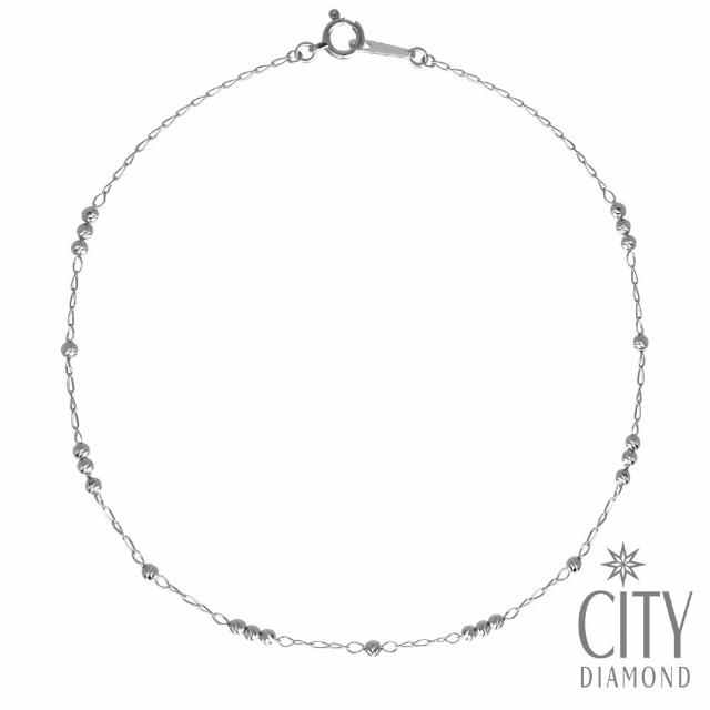【City Diamond 引雅】18K日本鉑金刻面閃耀白K 黃K 玫瑰金 K金手鍊-多款多色任選(東京Yuki表參道系列)
