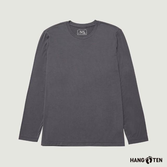 【Hang Ten】男女裝-ECO環保纖維圓領蓄熱保暖發熱暖溫衣(多款選)