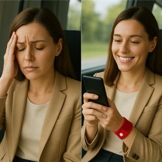 【DR.Story】日式好評推薦穴道按摩防暈車手環-2入(暈車手環 防暈手環)