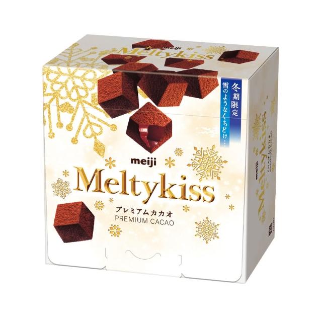 【Meiji 明治】Meltykiss 牛奶/草莓夾餡/抹茶夾餡/焦糖夾餡 可可粒(盒裝) 兩入組