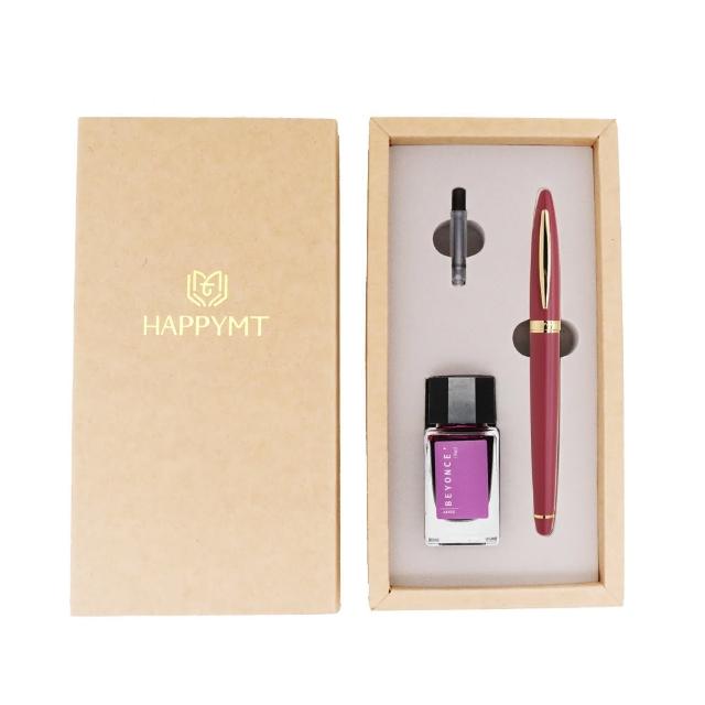 【HAPPYMT 開心鋼筆店】開心鋼筆墨水禮盒-共6色可選(免費客製化刻字)