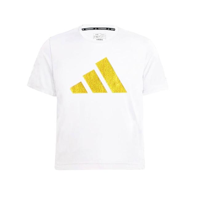 【adidas 愛迪達】兒童運動吸濕排汗短袖上衣(短T 小學 大童 透氣 快乾 涼感 彈性 親膚 休閒 室內體能 運動)