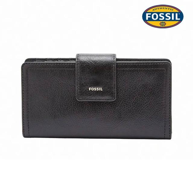 【FOSSIL】Logan 真皮拉鍊RFID防盜中長夾 (多色可選)