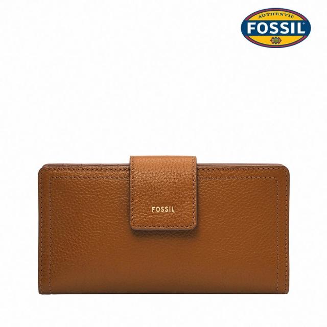 【FOSSIL】Logan 真皮拉鍊RFID防盜中長夾 (多色可選)