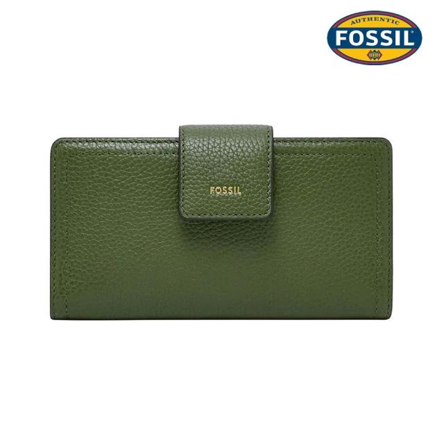 【FOSSIL】Logan 真皮拉鍊RFID防盜中長夾 (多色可選)