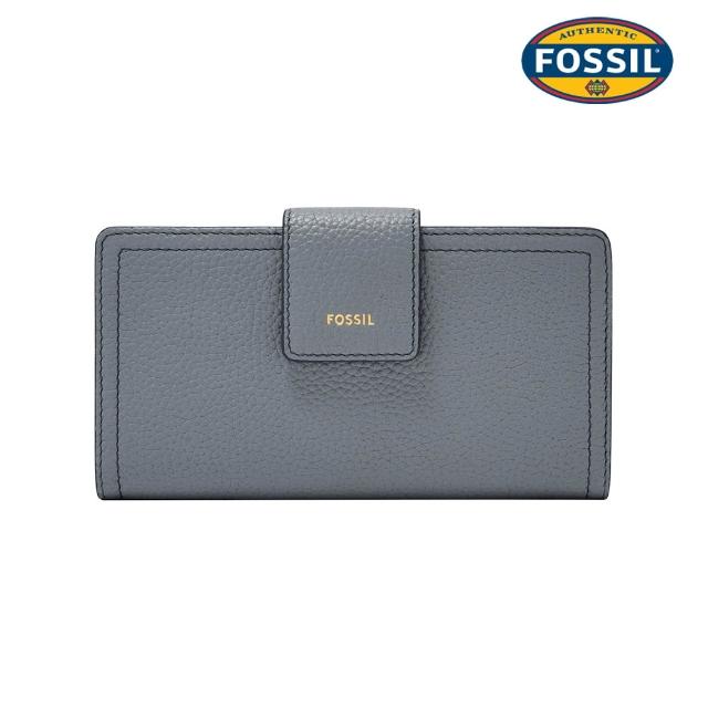 【FOSSIL】Logan 真皮拉鍊RFID防盜中長夾 (多色可選)