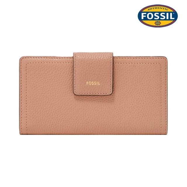 【FOSSIL】Logan 真皮拉鍊RFID防盜中長夾 (多色可選)