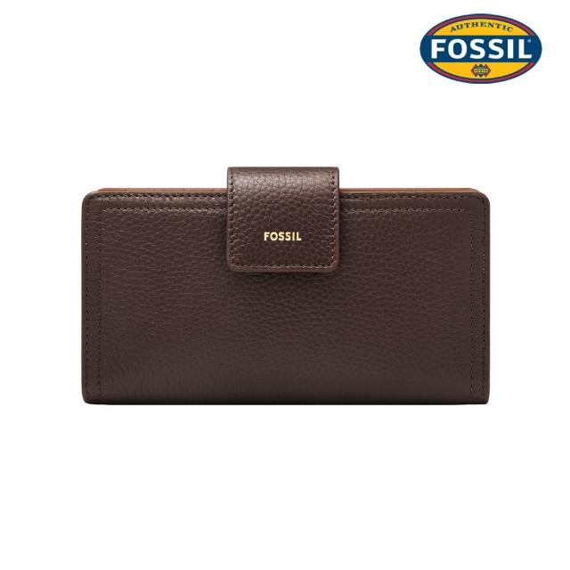 【FOSSIL】Logan 真皮拉鍊RFID防盜中長夾 (多色可選)