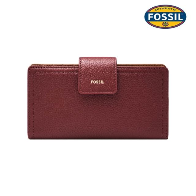 【FOSSIL】Logan 真皮拉鍊RFID防盜中長夾 (多色可選)