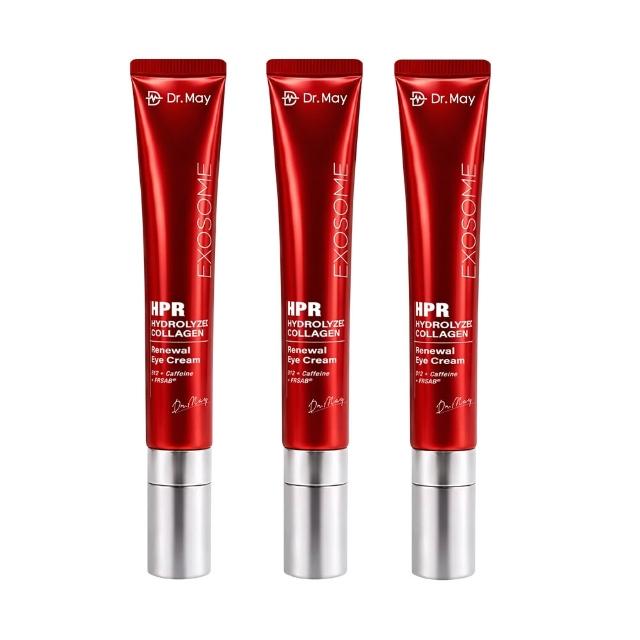 【Dr. May 美博士】B12紅膠原新生撫紋眼霜20ml三入組(紅外泌眼霜/紅熨斗眼霜)
