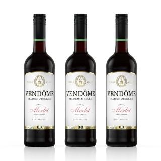 【UNIVERS DRINK】梵多美無酒精紅酒750mlx3入(無酒精飲品 Vegan 無酒精 送禮 無添加色素)(零酒精)