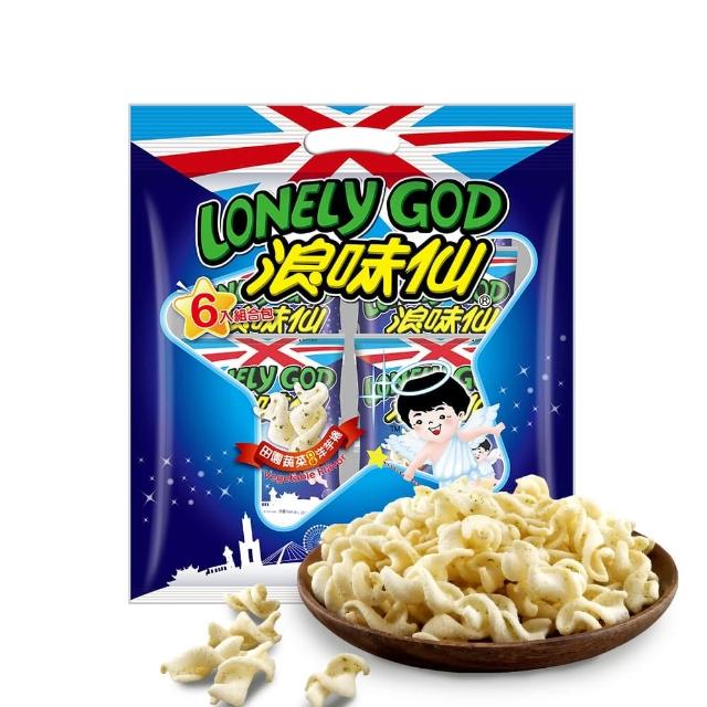 【旺旺】LONELY GOD 浪味仙洋芋組合包 96g/包(田園蔬菜口味/本味海苔口味)  
