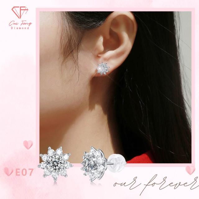 【CF Diamond】浪漫520｜送禮首選 精美鑽飾 (莫桑鑽 1克 鑽石 項鏈 女戒 戒指  生日禮物 求婚)