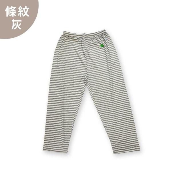 【Oluna 歐露娜】三五衣著 大人大童 素面 條紋 長褲 薄長褲(春夏長褲 居家長褲 休閒長褲 睡褲 純棉長褲)