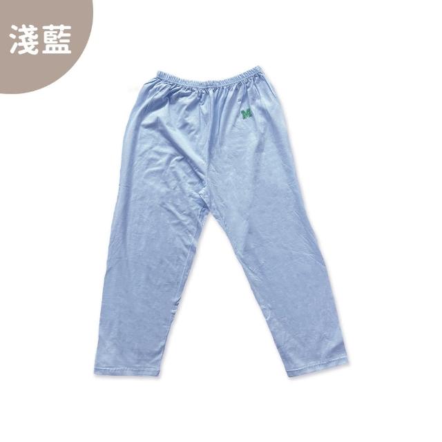 【Oluna 歐露娜】三五衣著 大人大童 素面 條紋 長褲 薄長褲(春夏長褲 居家長褲 休閒長褲 睡褲 純棉長褲)