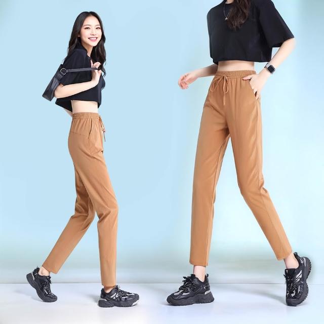 【Amore】夏日百搭多款清涼下著 冰絲褲 涼感褲 涼感長褲 冰絲長褲(冰絲涼褲涼爽超好穿)