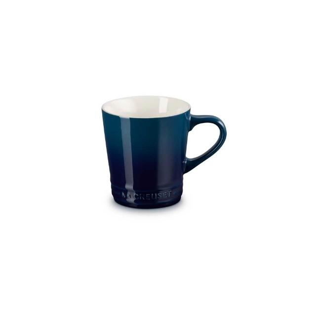 【Le Creuset】瓷器V馬克杯-330ml(極光午夜藍/肉豆蔻 2色選1)