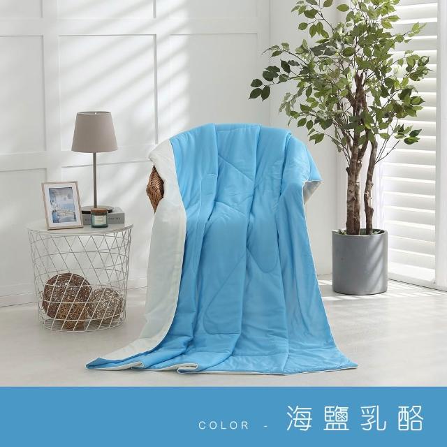 【ISHUR 伊舒爾】玩色雙面冰凍被1入 5x6尺(贈大尺寸洗衣袋1入/涼被/夏被/多款任選 速達)