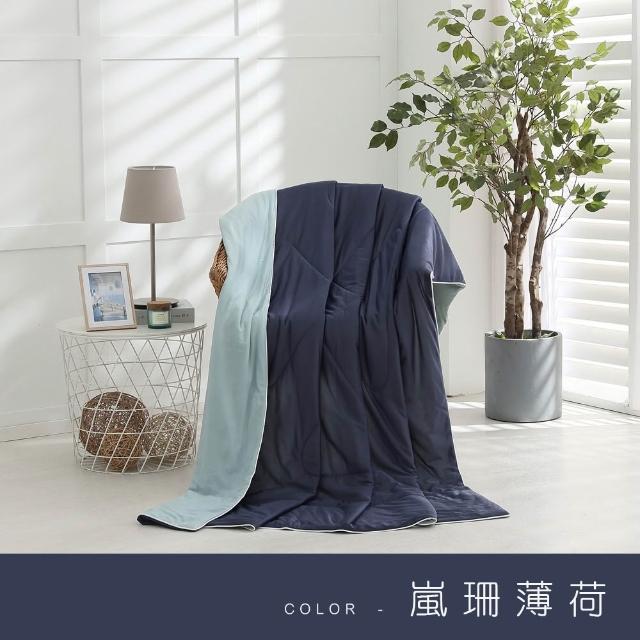 【ISHUR 伊舒爾】玩色雙面冰凍被1入 5x6尺(贈大尺寸洗衣袋1入/涼被/夏被/多款任選 速達)