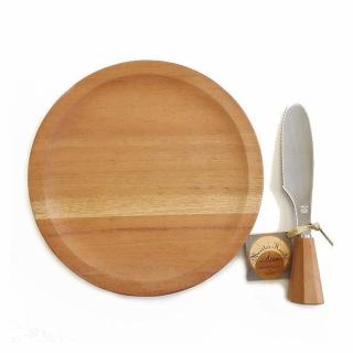 【IBUKI】木製圓形帶刀砧板