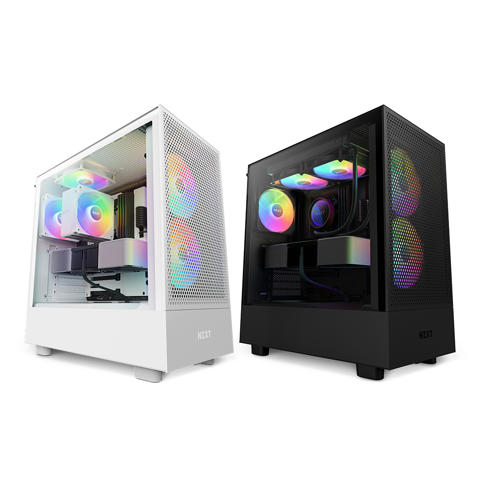 NZXT 恩傑】H5 Flow RGB ATX 玻璃側透電腦機殼/ 機箱(核心扇) - momo