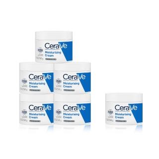 【CeraVe 適樂膚】買5送1★長效潤澤修護霜340g 團購回饋組(臉部身體乳霜)