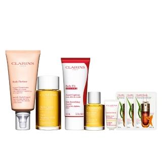 【CLARINS 克蘭詩】孕媽咪撫紋調理呵護組(撫紋霜+調和油 孕婦按摩 孕期護理)