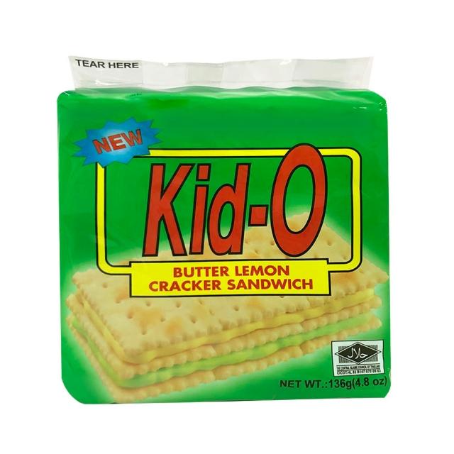 【Kid-o】三明治餅乾136g-任選3入組(奶油/檸檬/巧克力)