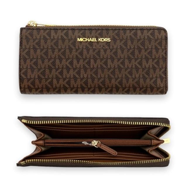 【Michael Kors】MK 中性款 Jet Set Travel 拉鍊 長夾 中夾 皮夾(多色可挑 男女通用)