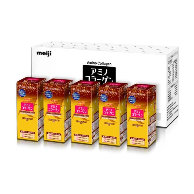 【Meiji 明治】明治膠原蛋白璀璨金隨身包7gx60入(60天份/膠原蛋白/神經醯胺/Q10)