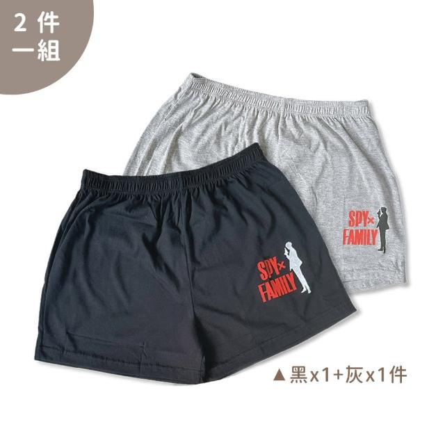 【Oluna 歐露娜】青少年平口褲2件一組 間諜家家酒授權 男童內褲 男童四角褲 兒童內褲 透氣四角褲