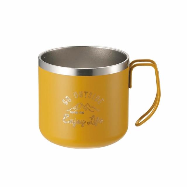 【CAPTAIN STAG】Monte 雙層不鏽鋼杯