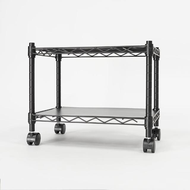 【鋼鐵力士 Steel Tycoon】二層多色鐵架28x43x30cm 5色 附層架墊板+輪組(層架.置物架.波浪架.鐵力士架)