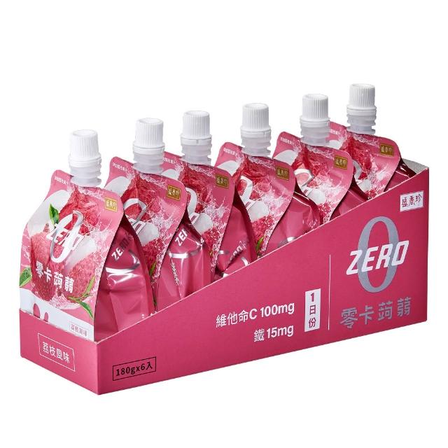 【盛香珍】Energy Time機能飲/零卡蒟蒻/低卡蒟蒻-180gX6包入(口味任選) 果凍飲 果凍包 隨身果凍 低卡果凍